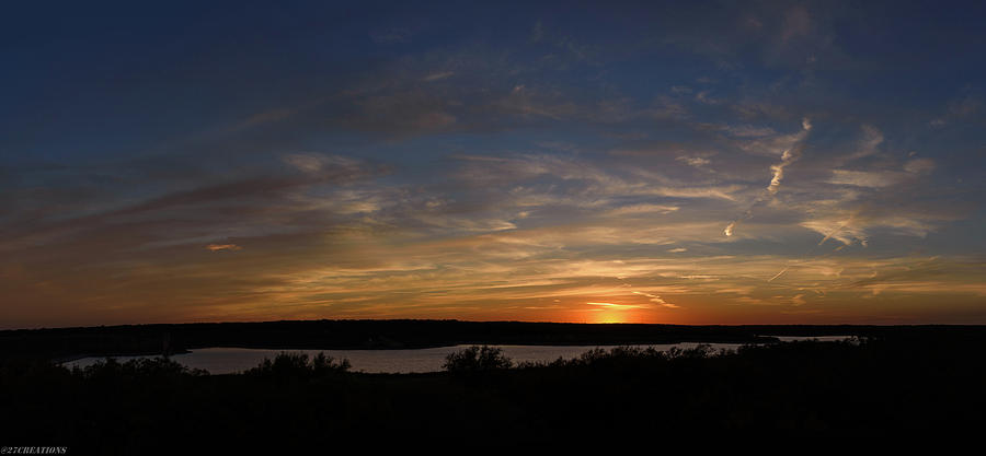 Sunset on Lake Georgetown Photograph by G Lamar Yancy