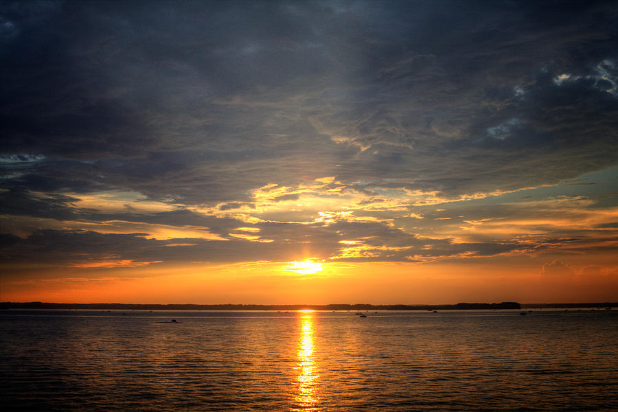 Sunset on Lake Hartwell Photograph by Lynne Jenkins