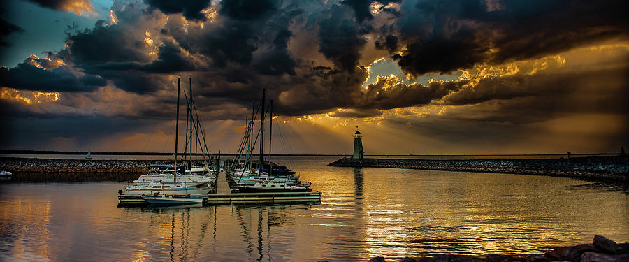 Sunset Photograph - Sunset on Lake Hefner #10 by Don Risi Sunset Photograph - Sunset on Lake Hefner #10 by Don Risi