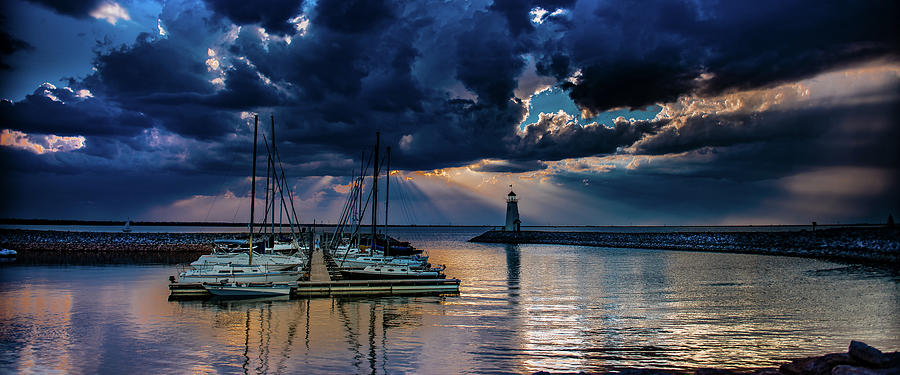 Sunset Photograph - Sunset on Lake Hefner #12 by Don Risi Sunset Photograph - Sunset on Lake Hefner #12 by Don Risi
