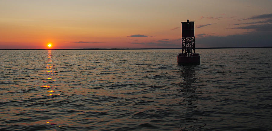 Sunset on Lake Huron Photograph by Robert Ostendorf