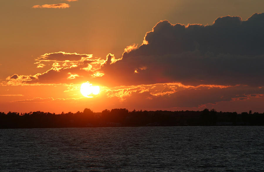 Sunset Photograph - Sunset On Lake Ontario by Living Color Photography Lorraine Lynch