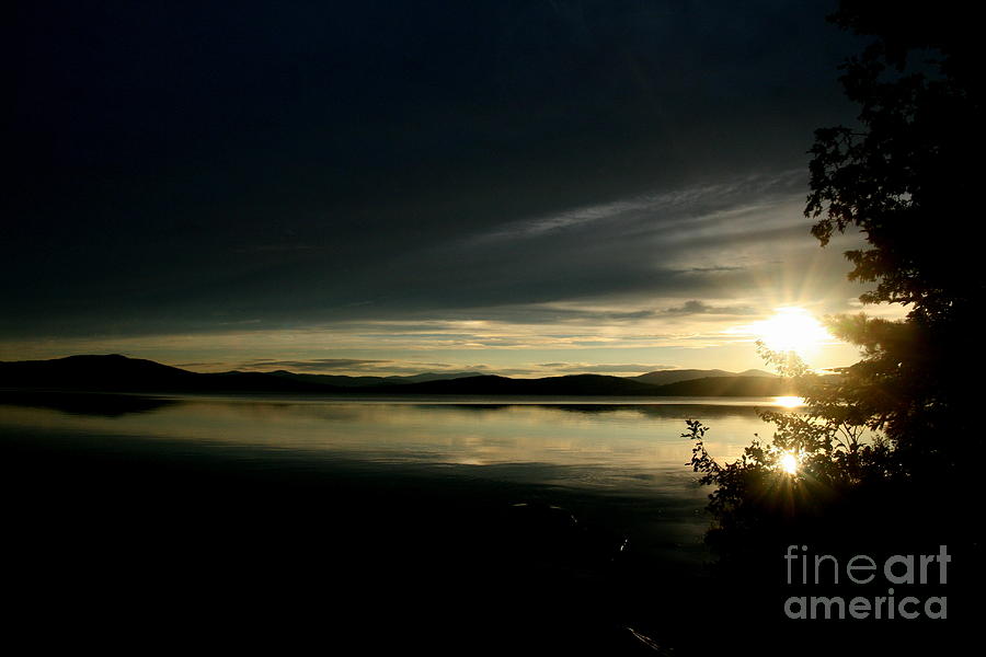Sunset Photograph - Sunset on Lake Umbagog No. 2  by Neal Eslinger