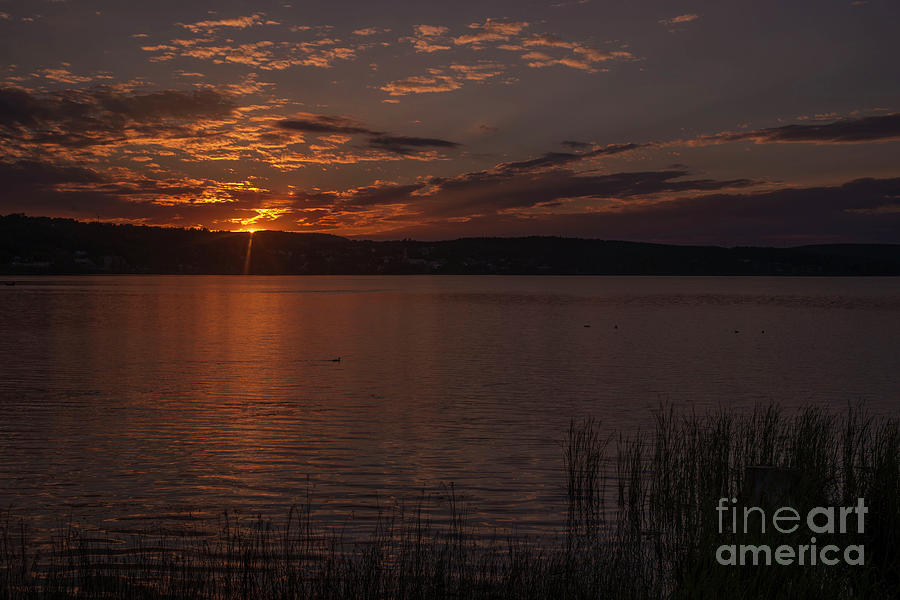 Sunset Photograph - Sunset on Lake William by Philippe Boite