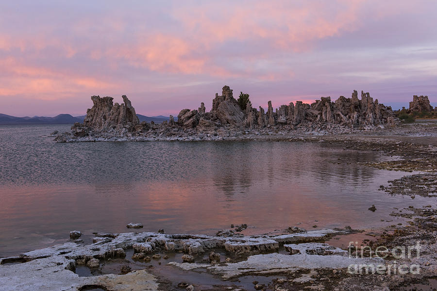 Sunset on Mono Lake Photograph by Sandra Bronstein