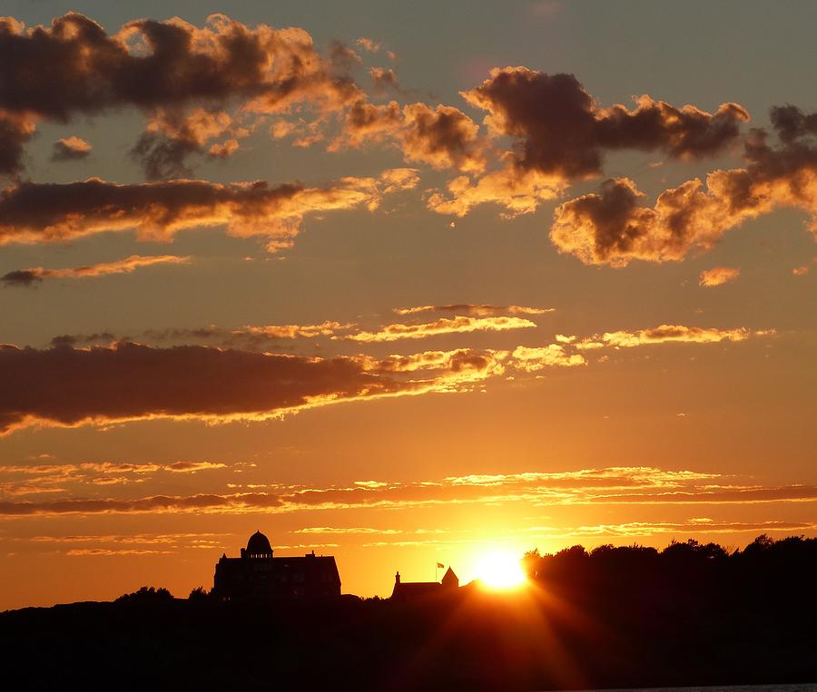 Sunset On Narragansett Bay Rhode Island Photograph