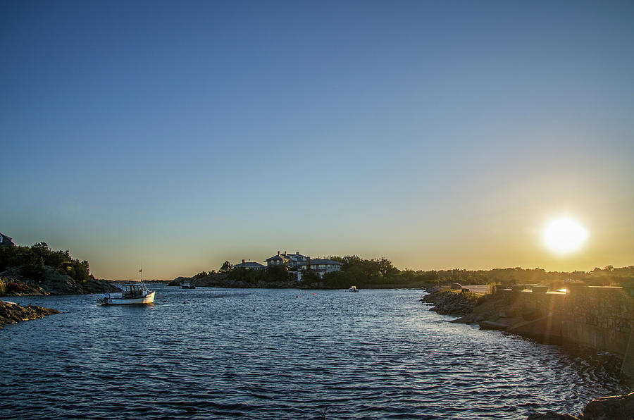 Sunset on Newport Rhode Island Photograph by Bill Cannon