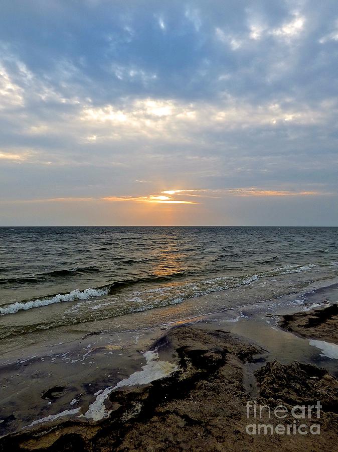 Sunset on Pamlico Sound Photograph by Jean Wright