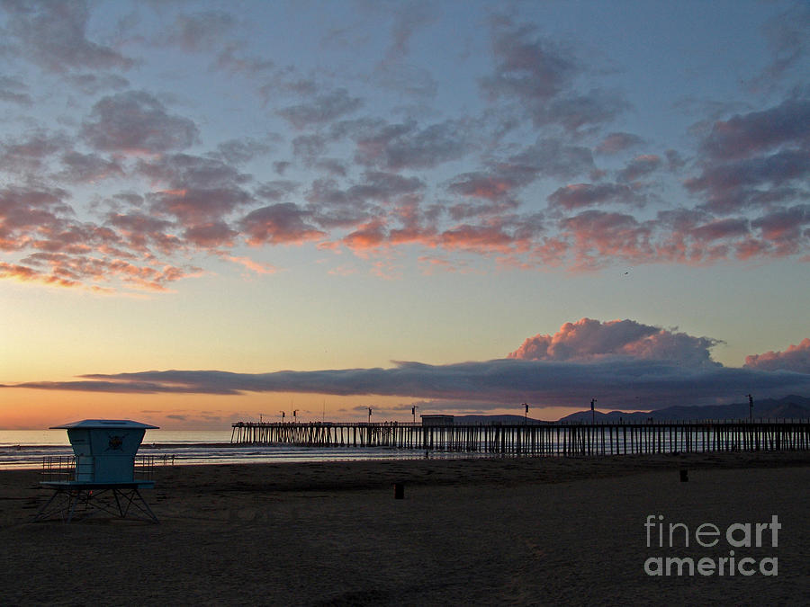 Sunset on Pismo Beach California 2 Photograph by Jim Sweida