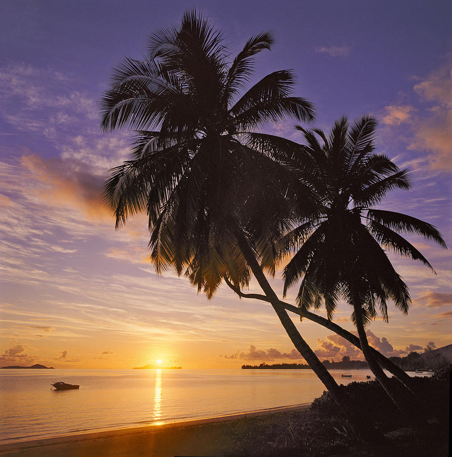 sunset on Praslin  Photograph by Mikehoward Photography