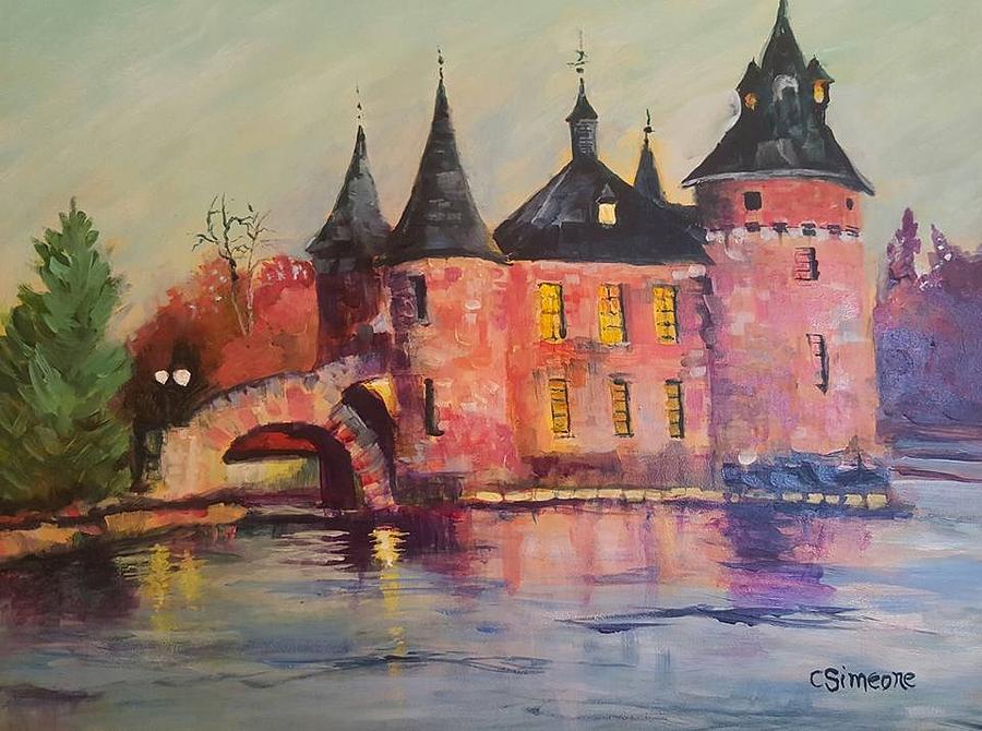 Castle  Painting by Cheryl LaBahn Simeone