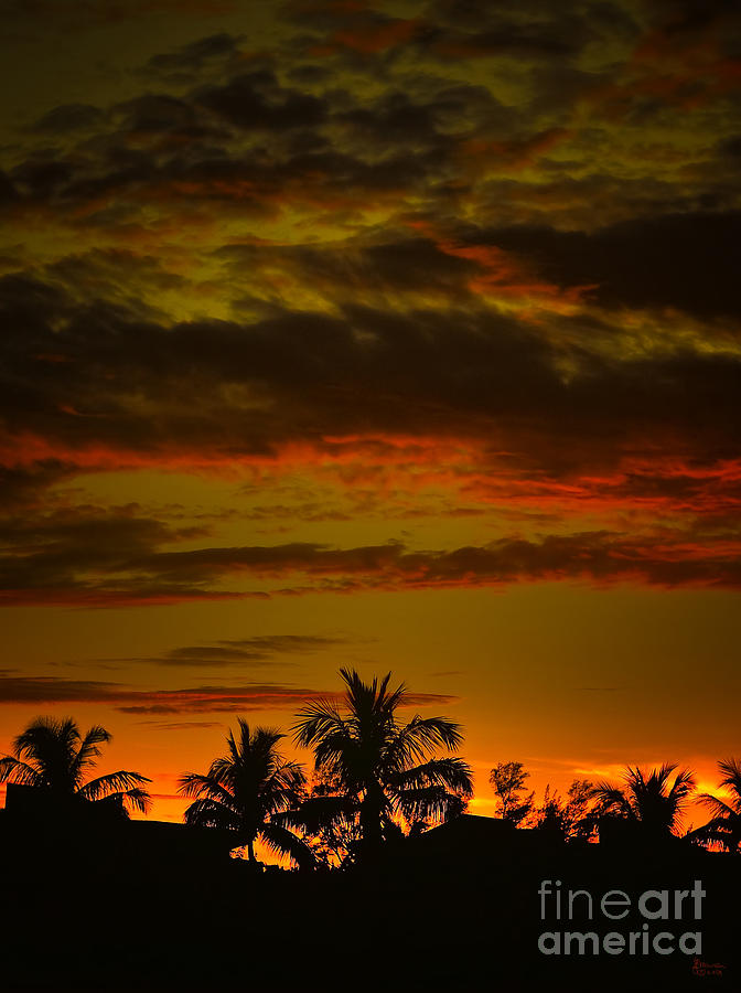 Sunset Photograph - Sunset on Sanibel Island I by Jeff Breiman