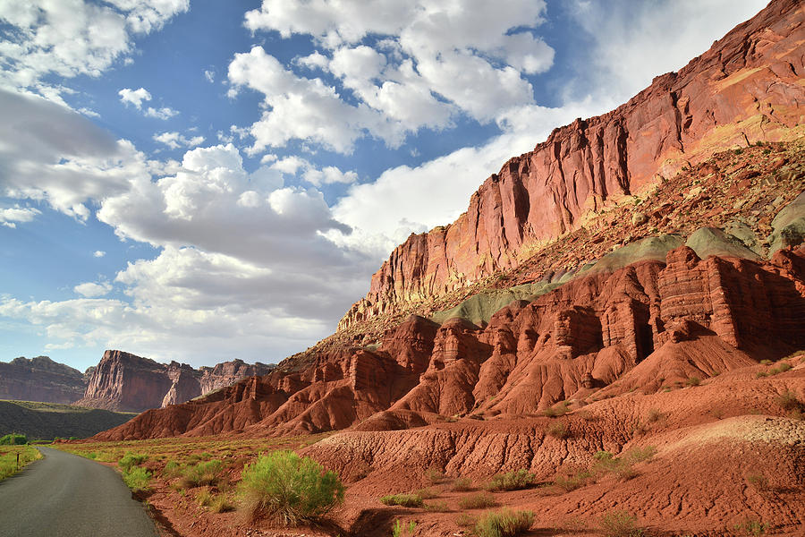 Capitol Reef National Park Photograph - Sunset on Scenic Drive by Ray Mathis