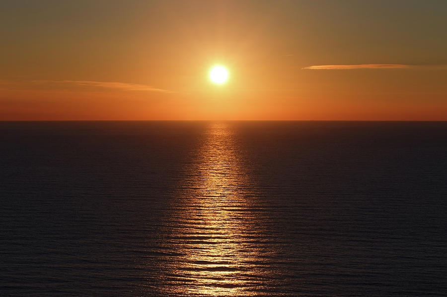 Sunset on sea Photograph by Sergey Taran