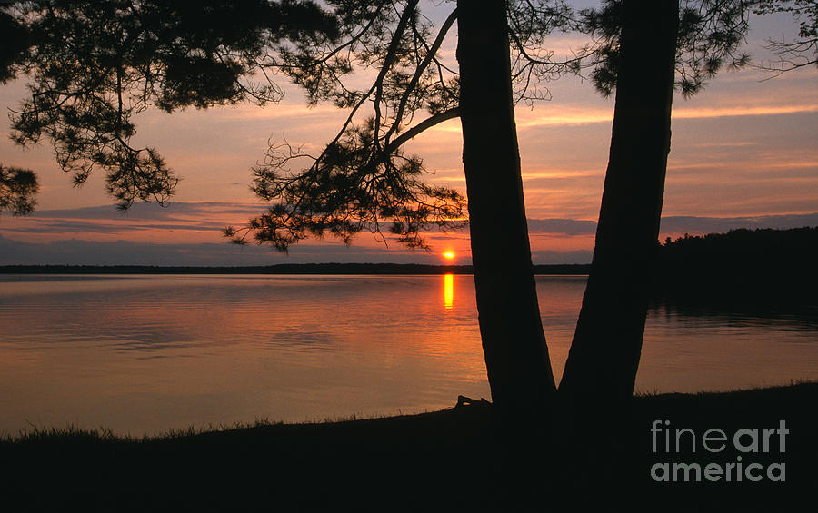 Sunset on Sister Bay Photograph by Sandra Bronstein
