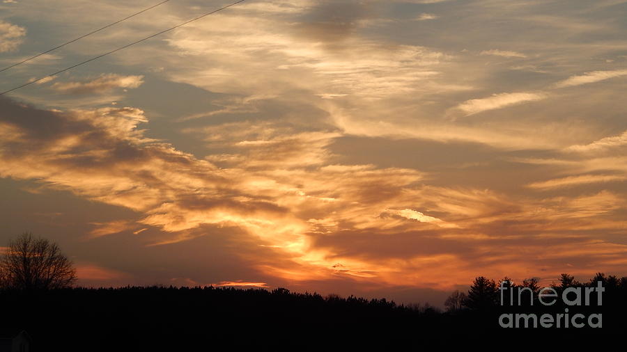 sunset on St patties day Photograph by Sandra Underwood