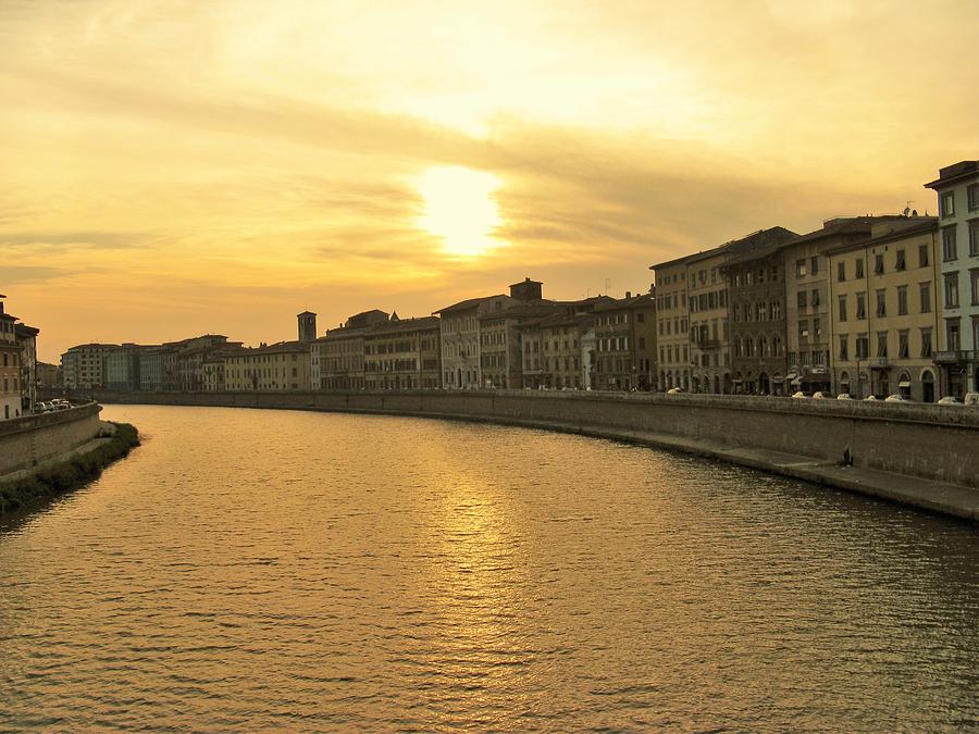 Sunset On The Arno River Photograph by Marla McPherson