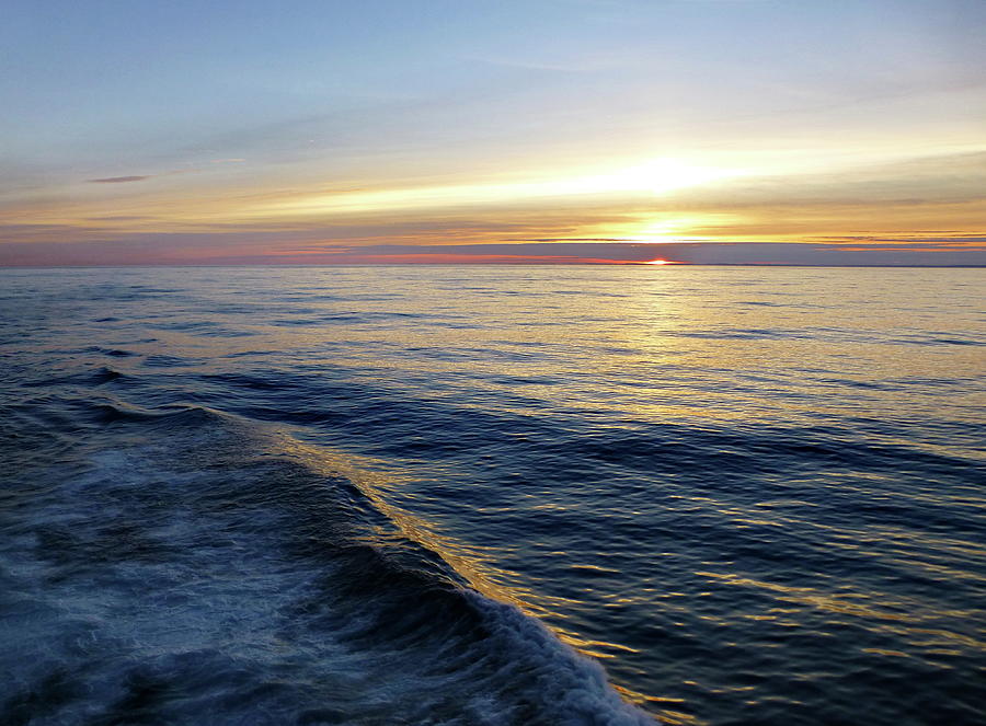 Sunset on the Atlantic Ocean Photograph by Lyuba Filatova