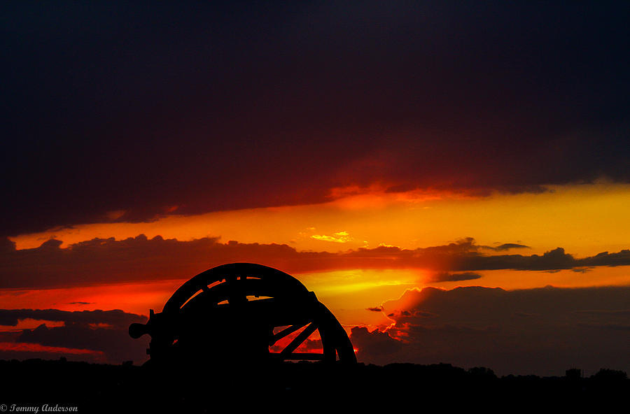 Sunset on the battlefield Photograph by Tommy Anderson