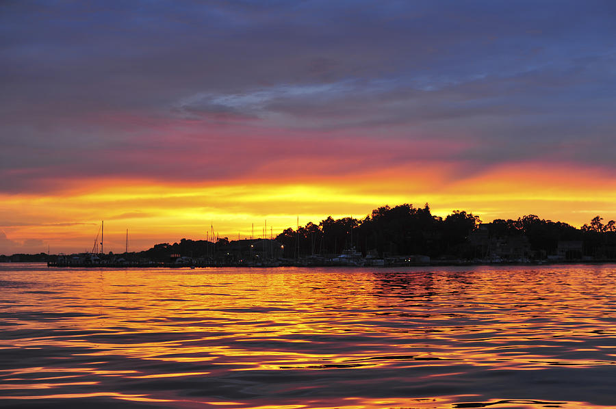 Sunset On The Bay Island Heights Nj Photograph