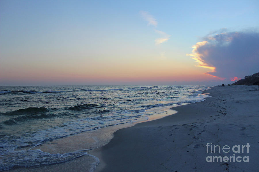 Sunset on the Beach Photograph by Karen Adams