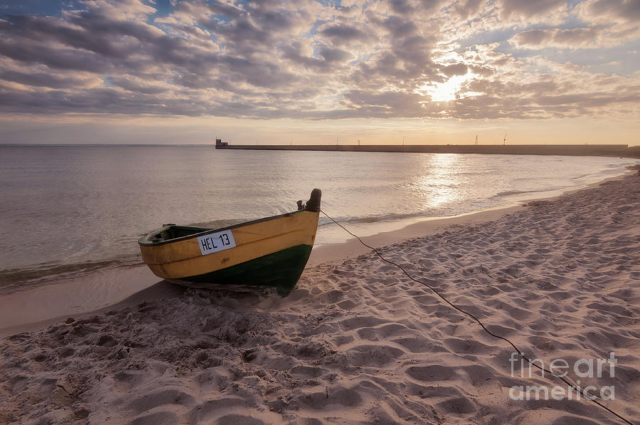 Sunset on the beach Photograph by Mariusz Talarek