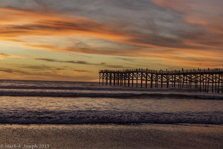 Sunset On The Boardwalk Photograph by Mark Joseph