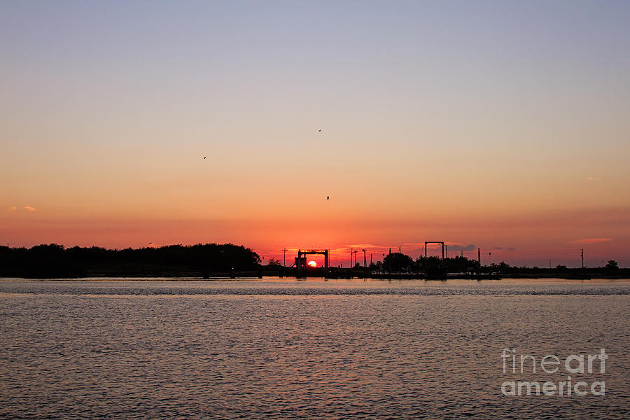 Sunset Photograph - Sunset on the Cameron Ferry by Scott Pellegrin