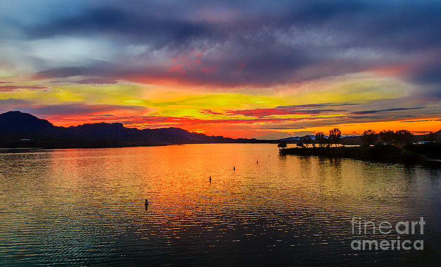 Sunset On The Colorado River Photograph by Robert Bales