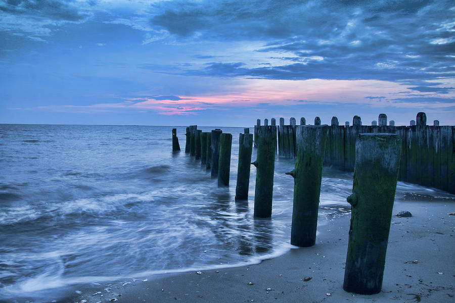 Sunset On The Delaware Bay Photograph by Kristia Adams