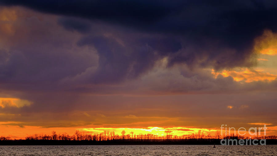 Sunset on the Elbe Photograph by Marina Usmanskaya