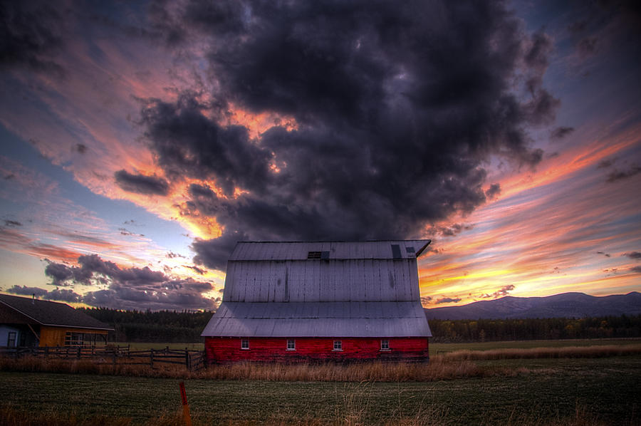 Sunset on the Farm 02 Photograph by Brad Frerkson - Fine Art America