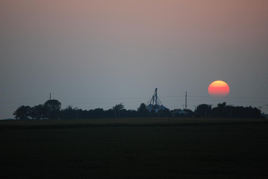 Sunset on the Farm Photograph by Kurt Keller