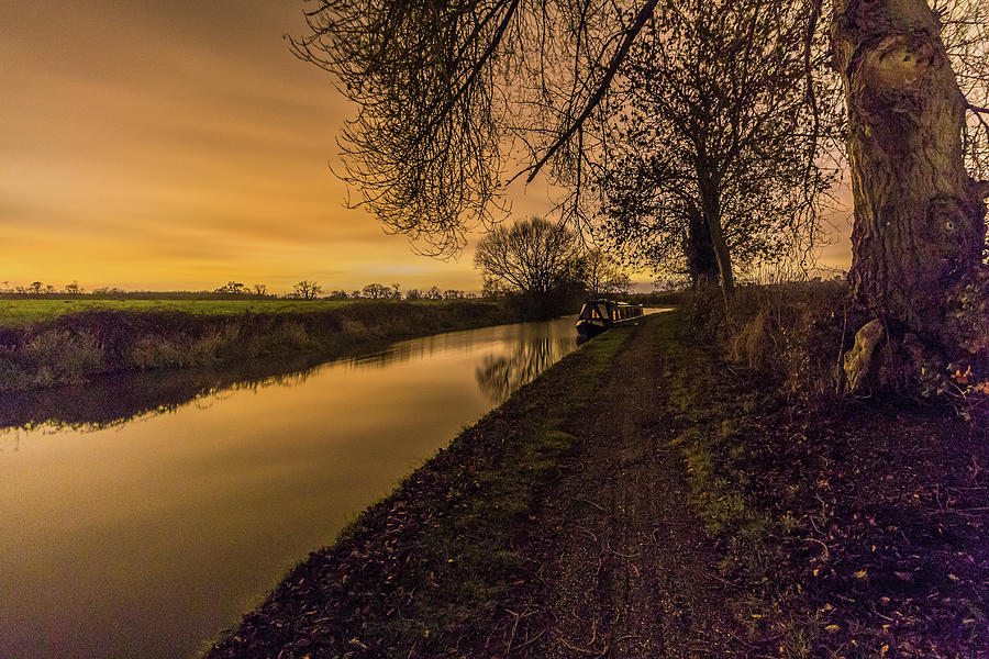 Sunset on the Grand Union Canal Photograph by ReDi Fotografie