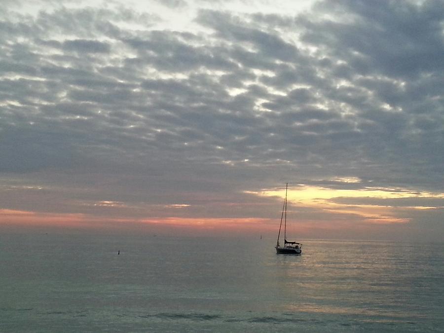 Sunset on the Gulf Photograph by Myrtle Joy