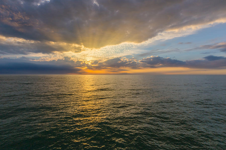 Sunset on the Gulf of Mexico Photograph by Josef Pittner