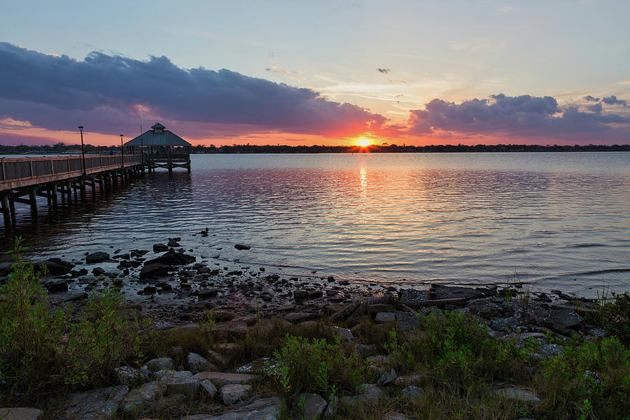 Sunset on the Halifax River Photograph by Penny Meyers