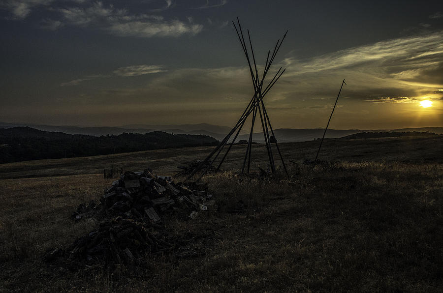 Sunset on the High Prairie Photograph by Teresa Herlinger