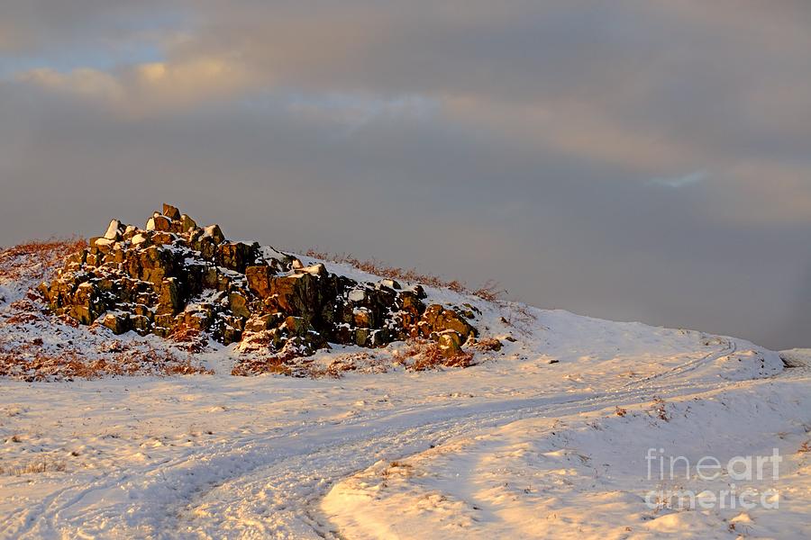 Winter Photograph - Sunset On The Landscape by Linsey Williams