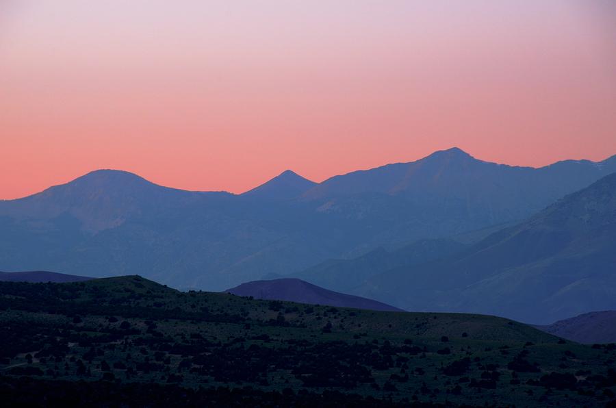 Sunset Photograph - Sunset on the Lemhi Range by Link Jackson