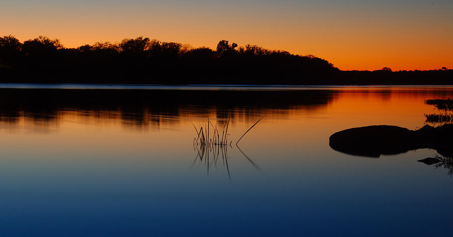 Sunset on the Llano river Photograph by James Smullins
