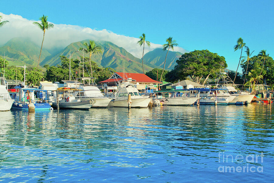 Boat Photograph - Sunset on the Marina Lahaina Harbour Maui Hawaii by Sharon Mau