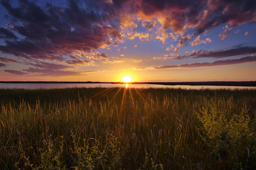 Sunset On The Marsh Photograph by Joseph Rossbach