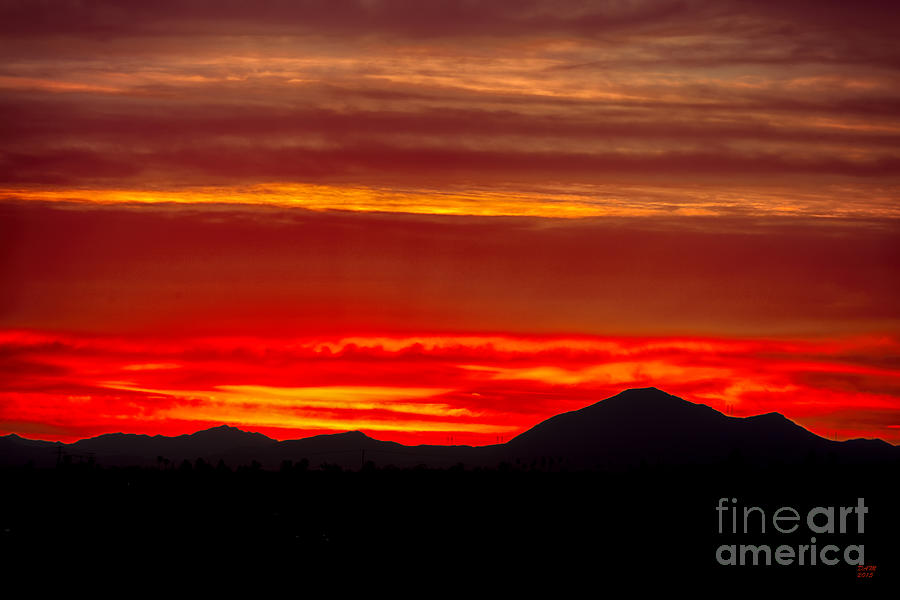 Sunset Photograph - Sunset on the Mountain by David Millenheft