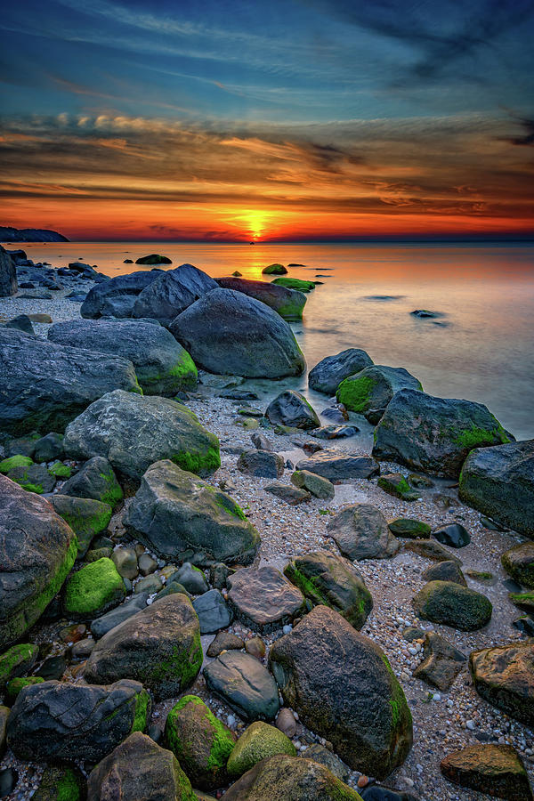 Sunset Photograph - Sunset on the North Shore of Long Island by Rick Berk