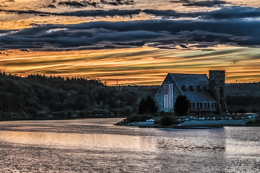 Landscape Photograph - Sunset on The Old Stone Church by Bob Bernier Landscape Photograph - Sunset on The Old Stone Church by Bob Bernier