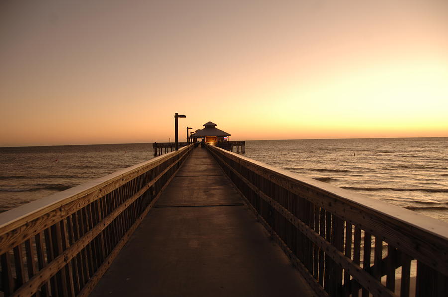 Sunset on The Pier Photograph by Keith Lovejoy
