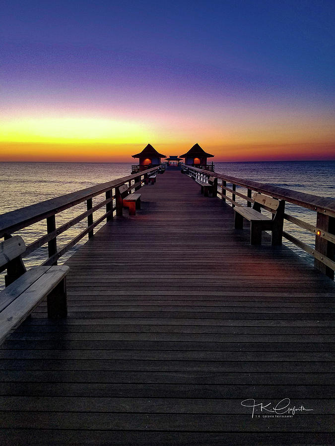 Sunset On The Pier Photograph by TK Goforth