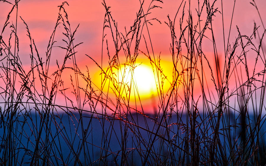 Sunset Photograph - Sunset on the Prairie  by Parker Cunningham