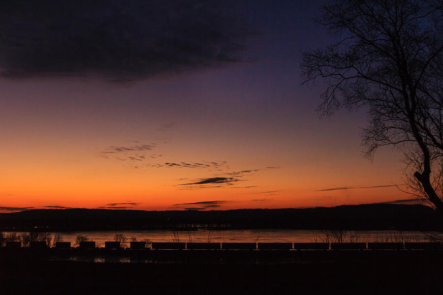 Sunset on the River Photograph by Joni Eskridge